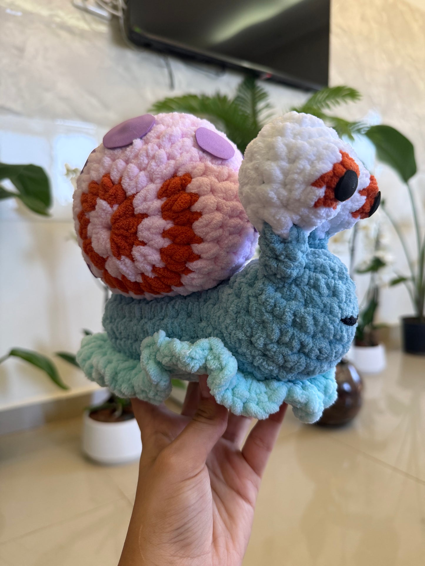 Garry the Snail Plushie - Ready to Ship