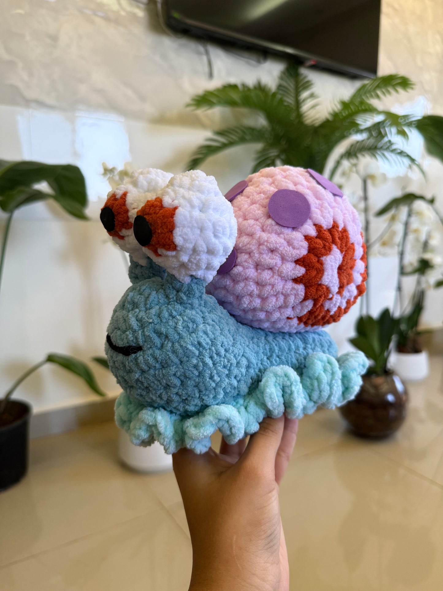 Garry the Snail Plushie - Ready to Ship